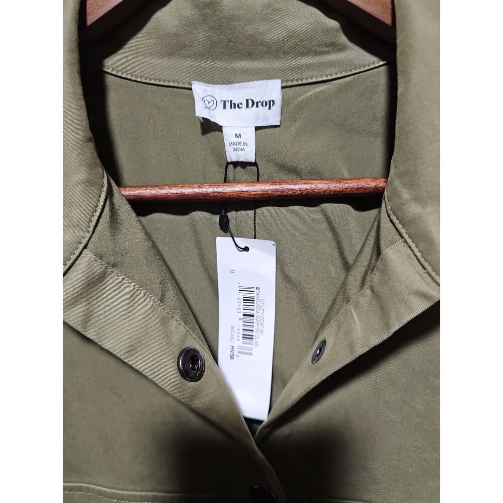 The Drop Olive Convertible Utility Coat by Takkunda Size Medium NWT - Picture 2 of 4